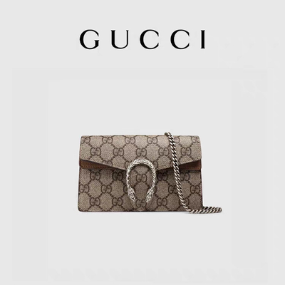 ছোট GUCCI ডায়োনিসাস অলঙ্কৃত ব্র্যান্ডেড লেডিস হ্যান্ডব্যাগ লেপা ক্যানভাস সোয়েড