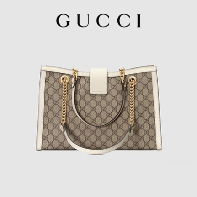 GG Gucci প্যাডলক শোল্ডার ব্যাগ মাঝারি সুপ্রিম ক্যানভাস কাস্টমাইজড