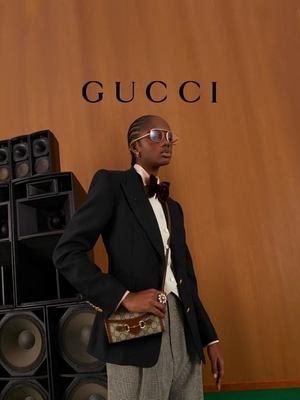 9.5oz GUCCI হর্সবিট 1955 মিনি ব্যাগ লেডিস ওয়ালেট বেইজ আবলুস