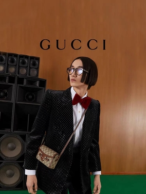 9.5oz GUCCI হর্সবিট 1955 মিনি ব্যাগ লেডিস ওয়ালেট বেইজ আবলুস