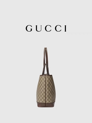 GUCCI ওফিডিয়া ব্র্যান্ডেড শোল্ডার ব্যাগ ছোট মাঝারি দানাদার চামড়া কালো