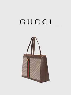 লেদার GUCCI ওফিডিয়া লেডিস ব্র্যান্ডেড শোল্ডার ব্যাগ শপিং টোট