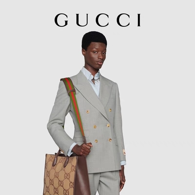 GUCCI ব্র্যান্ডেড শোল্ডার ব্যাগ জাম্বো জিজি টোট ব্যাগ উট মেন জেন্টলম্যান