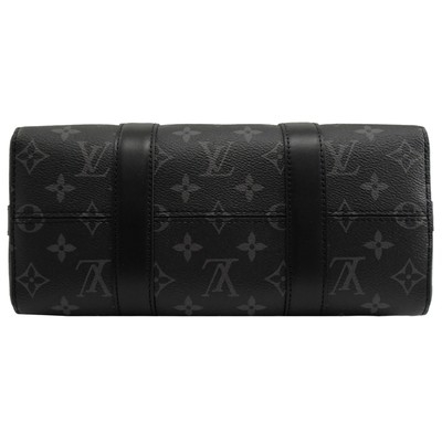ক্লাসিক মনোগ্রাম Eclipse LV CITY KEEPALL ব্যাগ জ্যাকার্ড ক্যানভাস ক্রসবডি বোস্টন ব্যাগ