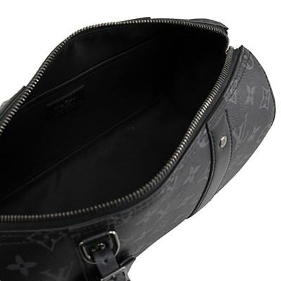 ক্লাসিক মনোগ্রাম Eclipse LV CITY KEEPALL ব্যাগ জ্যাকার্ড ক্যানভাস ক্রসবডি বোস্টন ব্যাগ