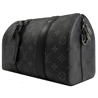 ক্লাসিক মনোগ্রাম Eclipse LV CITY KEEPALL ব্যাগ জ্যাকার্ড ক্যানভাস ক্রসবডি বোস্টন ব্যাগ