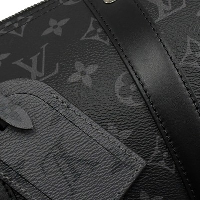 ক্লাসিক মনোগ্রাম Eclipse LV CITY KEEPALL ব্যাগ জ্যাকার্ড ক্যানভাস ক্রসবডি বোস্টন ব্যাগ