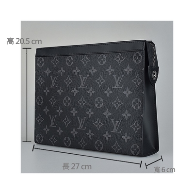মনোগ্রাম Eclipse ব্র্যান্ডেড পুরুষদের ব্যাগ Pochette লুই Vuitton ভয়েজ পাউচ ক্যানভাস ট্রিম
