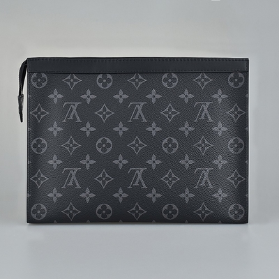 মনোগ্রাম Eclipse ব্র্যান্ডেড পুরুষদের ব্যাগ Pochette লুই Vuitton ভয়েজ পাউচ ক্যানভাস ট্রিম