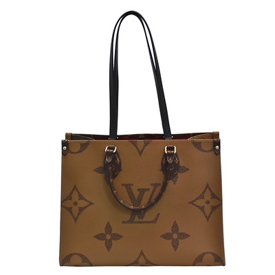 বিপরীত ক্যানভাস ডিজাইনার মনোগ্রাম ব্যাগ OnTheGo MM লুই Vuitton শপিং ব্যাগ