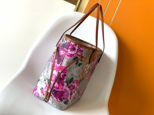 ফুলের প্যাটার্ন সিলভার লুই Vuitton বড় কখনও সম্পূর্ণ M21352