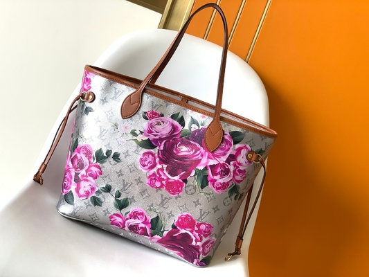 ফুলের প্যাটার্ন সিলভার লুই Vuitton বড় কখনও সম্পূর্ণ M21352