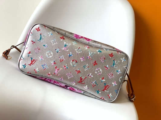 ফুলের প্যাটার্ন সিলভার লুই Vuitton বড় কখনও সম্পূর্ণ M21352