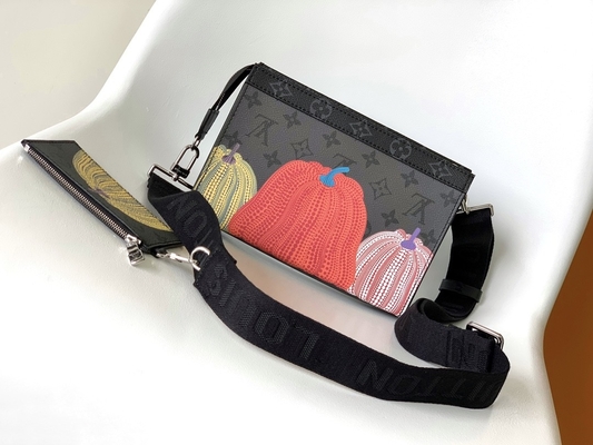 LV X YK মিনি ডিজাইনার পার্স লুই Vuitton Pochette ভয়েজ পাম্পকিন প্রিন্ট Gaston পরিধানযোগ্য ওয়ালেট
