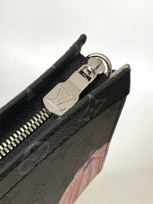 LV X YK মিনি ডিজাইনার পার্স লুই Vuitton Pochette ভয়েজ পাম্পকিন প্রিন্ট Gaston পরিধানযোগ্য ওয়ালেট