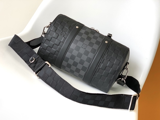 ব্র্যান্ডেড পুরুষদের LV Keepall BandoulièRe 25 চেকারবোর্ড মেসেঞ্জার ব্যাগ
