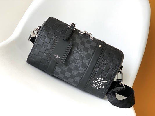 ব্র্যান্ডেড পুরুষদের LV Keepall BandoulièRe 25 চেকারবোর্ড মেসেঞ্জার ব্যাগ