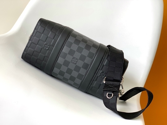 ব্র্যান্ডেড পুরুষদের LV Keepall BandoulièRe 25 চেকারবোর্ড মেসেঞ্জার ব্যাগ