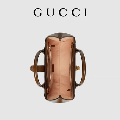 আইকনিক GUCCI ব্যাগ জ্যাকি 1961 সোনার টোনড হার্ডওয়্যার সহ টোট মিডিয়াম