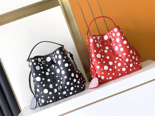 মহিলা সাদা কালো NéOnoé MM লুই Vuitton Yayoi Kusama হ্যান্ডব্যাগ