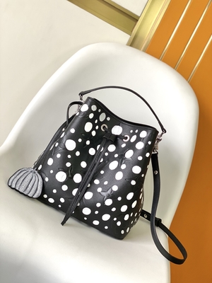মহিলা সাদা কালো NéOnoé MM লুই Vuitton Yayoi Kusama হ্যান্ডব্যাগ