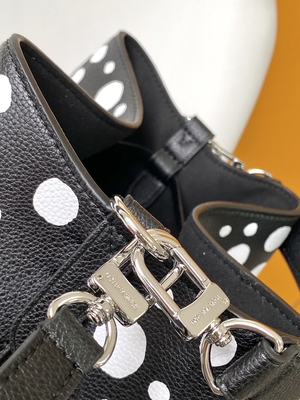 মহিলা সাদা কালো NéOnoé MM লুই Vuitton Yayoi Kusama হ্যান্ডব্যাগ