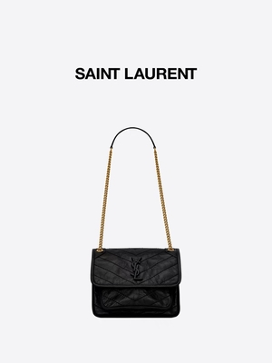লেদার হ্যান্ডেল YSL WOC ব্র্যান্ডেড মেসেঞ্জার ব্যাগ DND1N 1000 NIKI