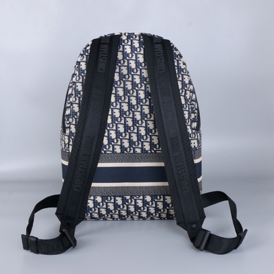 ডিজাইনার ছোট Diortravel ব্যাকপ্যাক নীল Dior Oblique Jacquard