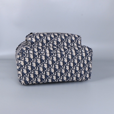 ডিজাইনার ছোট Diortravel ব্যাকপ্যাক নীল Dior Oblique Jacquard