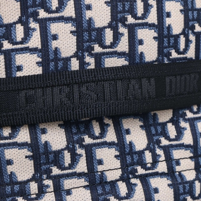ডিজাইনার ছোট Diortravel ব্যাকপ্যাক নীল Dior Oblique Jacquard