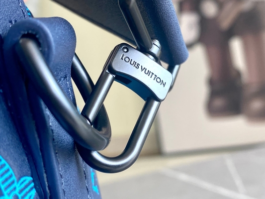 বড় ব্র্যান্ডের পুরুষদের ব্যাগ Keepall BANDOULIÈRE 50 ব্লু বোস্টন ব্যাগ
