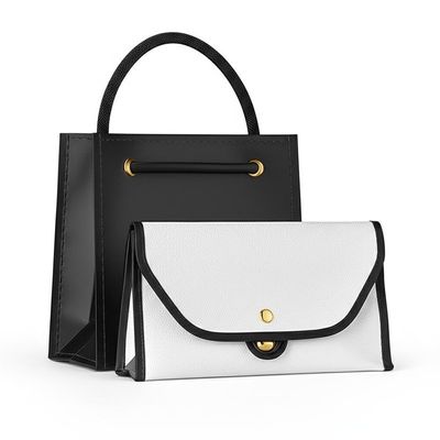 পেশাদার প্যাকেজিং কাস্টম মুদ্রিত উপহার ব্যাগ পকেট To-Go এবং Rivet আইকনিক লেবেল